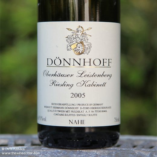Dönnhoff Oberhäuser Leistenberg Riesling Kabinett 2005 Dönnhoff Oberhäuser Leistenberg Riesling Kabinett 2005