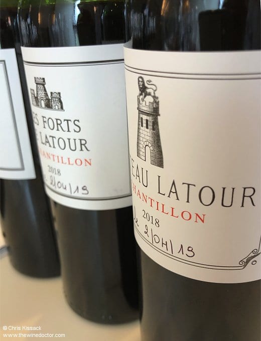 Château Latour, 2018 samples, April 2019 Bordeaux 2018