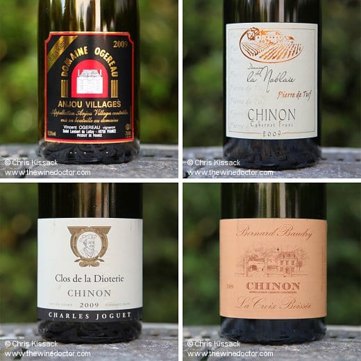 The Loire 2009 Vintage at Ten Years, labels from Domaine Ogereau (Côtes de la Houssaye), Domaine de la Noblaie (Pierre de Tuf), Charles Joguet (Clos de la Dioterie) and Bernar Baudry (La Croix Boissée) Loire 2009
