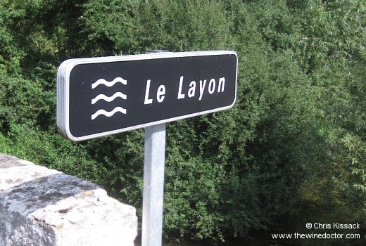 Sign at a bridge over the Layon Loire 2010