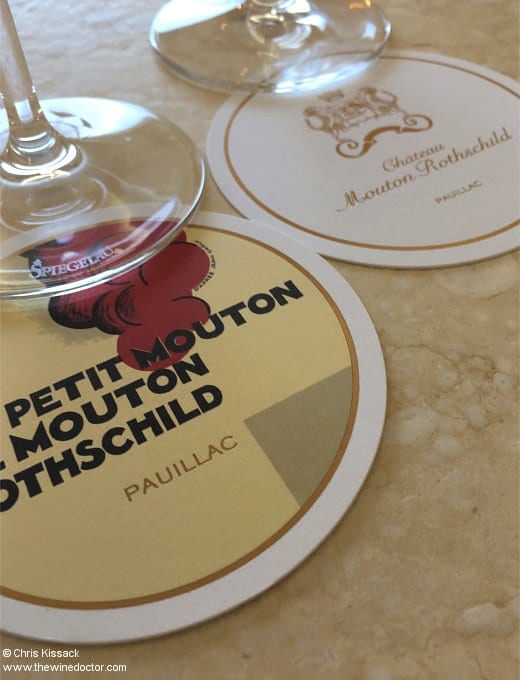 Tasting Petit Mouton and Mouton Rothschild, December 2018 Pauillac 2016