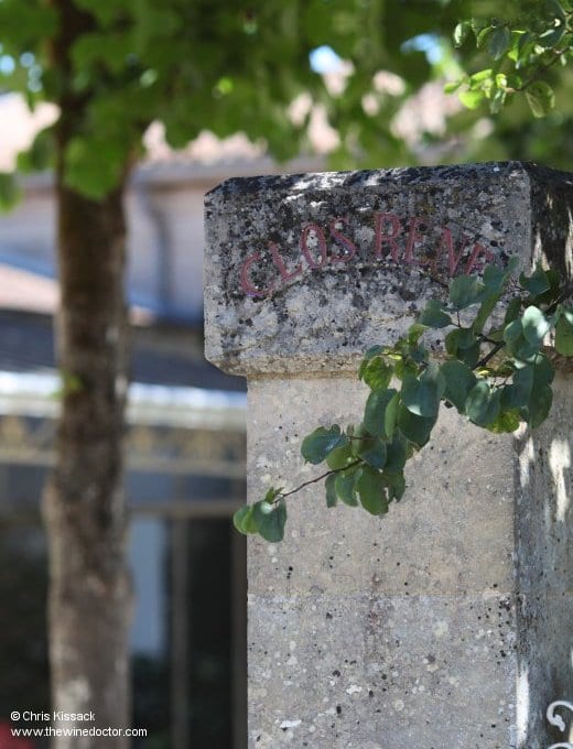 Gatepost at Clos René, July 2012 Clos René