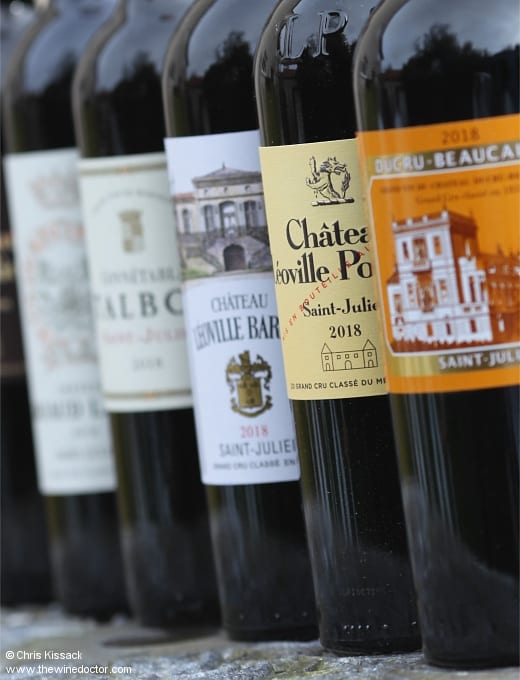 St Julien 2018; Ducru-Beaucaillou, Léoville-Poyferré, Léoville-Barton, Talbot, Gruaud-Larose, Moulin Riche & more Bordeaux 2018