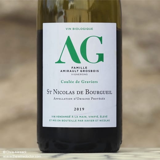 Famille Amirault Grosbois St Nicolas de Bourgueil Coulée de Graviers 2019 Famille Amirault Grosbois St Nicolas de Bourgueil Coulée de Graviers 2019