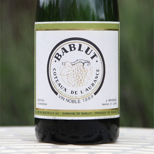 Domaine de Bablut Coteaux de l'Aubance Vin Noble 1989 Domaine de Bablut Coteaux de l'Aubance Vin Noble 1989