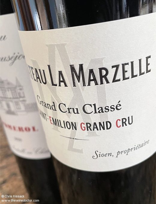 La Marzelle 2020, December 2022 St Emilion 2020