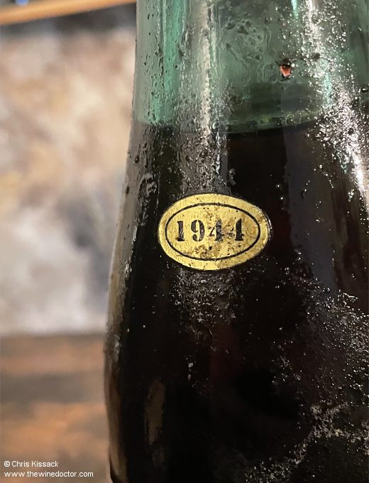 Vintage 1944, from René Daviau, tasted at Domaine de Bablut, October 2022 Domaine de Bablut