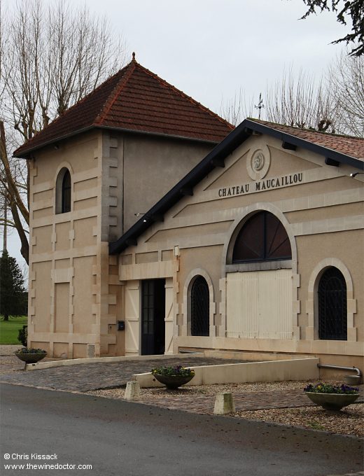 Cellars at Château Maucaillou, January 2024 Château Maucaillou