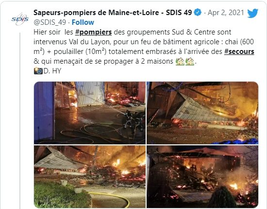 Domaine Cady fire, 2021 Domaine Cady fire, 2021