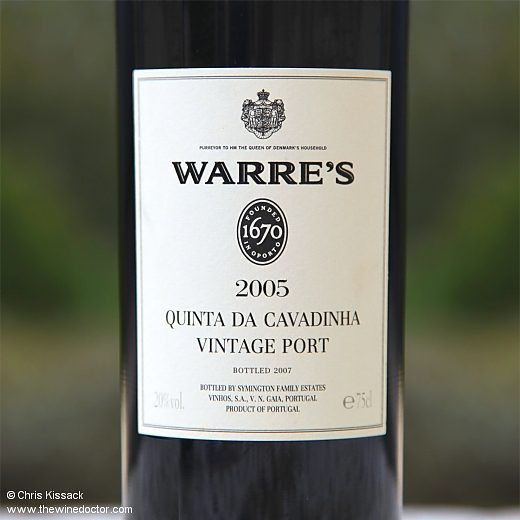Warre's Quinta de Cavadinha Vintage Port 2005 Warre's Quinta de Cavadinha Vintage Port 2005