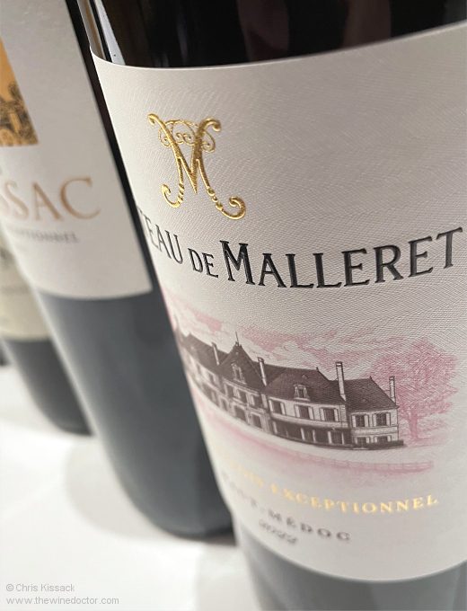 A good Cru Bourgeois example of the 2022 vintage, de Malleret, November 2024 Cru Bourgeois 2022