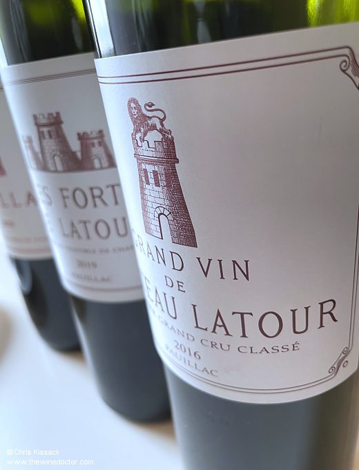 Château Latour, 2025 Releases, tasted December 2024 Château Latour