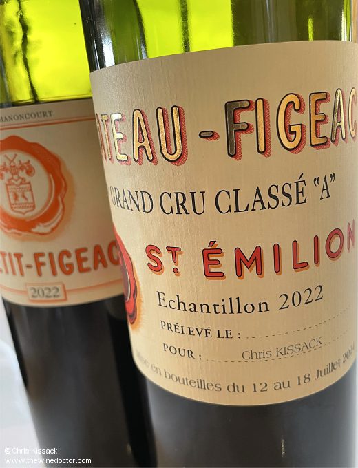 The 2022 Château Figeac, promoted to Premier Grand Cru Classé 'A' in the 2022 St Emilion Classification Bordeaux Classifications