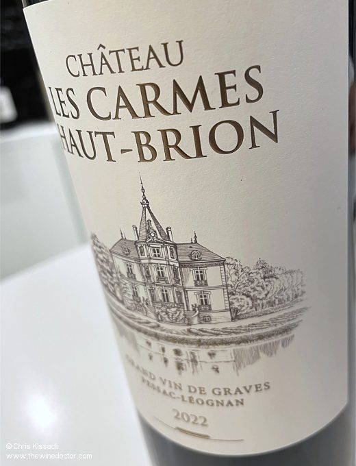 Les Carmes Haut-Brion, December 2024 Bordeaux 2022