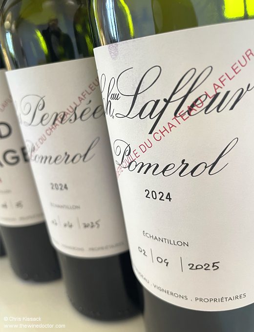 2024 Lafleur and 2024 Les Pensées, tasted at Lafleur, April 2025 Bordeax 2025