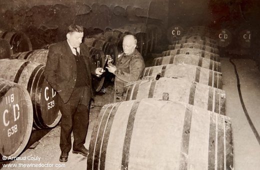 René Couly in the Couly-Dutheil cellars Couly-Dutheil Bourgueil Les Closiers 1983