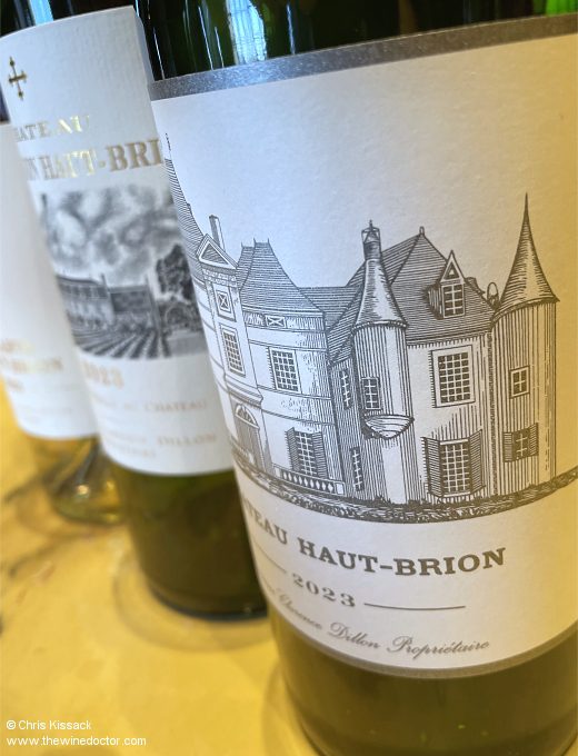 Bordeaux 2023; Haut-Brion Blanc and La Mission Haut-Brion Blanc, tasted December 2025 Bordeaux 2023
