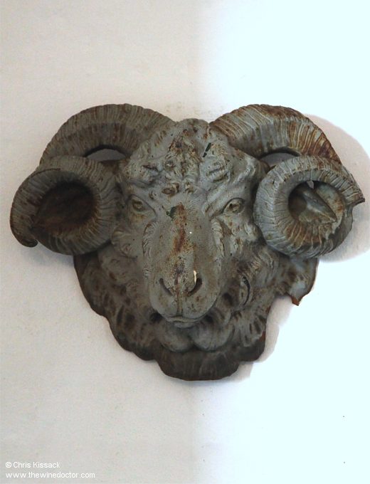 A ram's head at Château Mouton-Rothschild, October 2013 Château Mouton-Rothschild