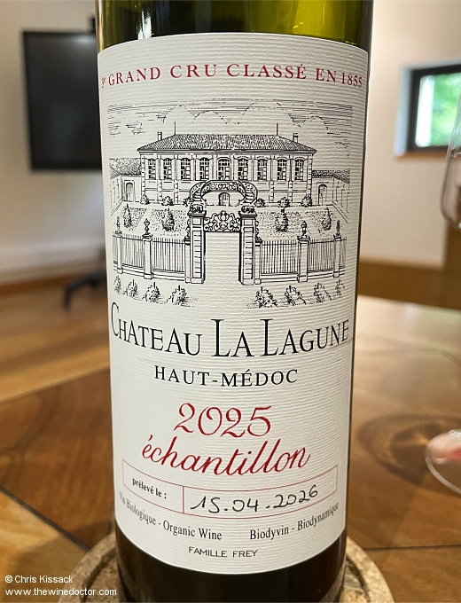 Rest of the Left 2025: Tasting 2025 La Lagune, with Xavier Moragues, April 2026 Bordeaux 2025