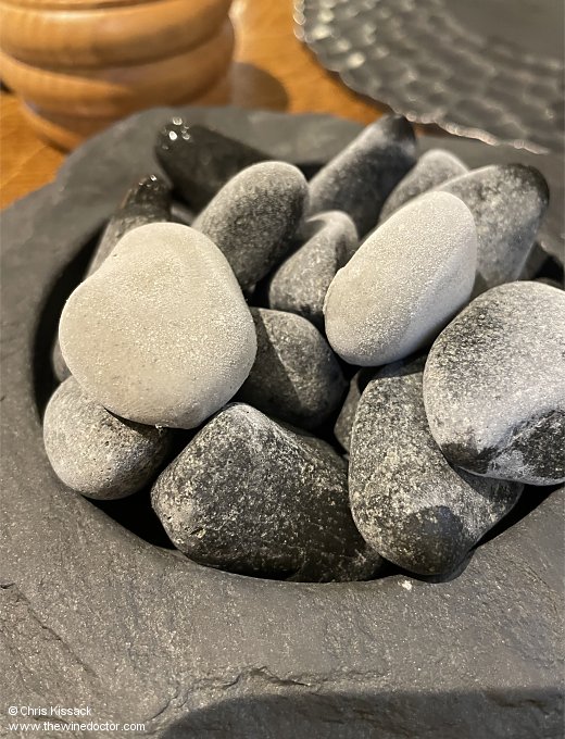 Kendal mint stones - just eat the two paler pebbles L'Enclume