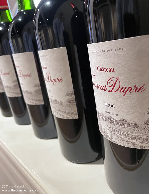 The 2006 and 1996 vintages for dinner, at Château Fourcas-Dupré, June 2026 Château Fourcas-Dupré