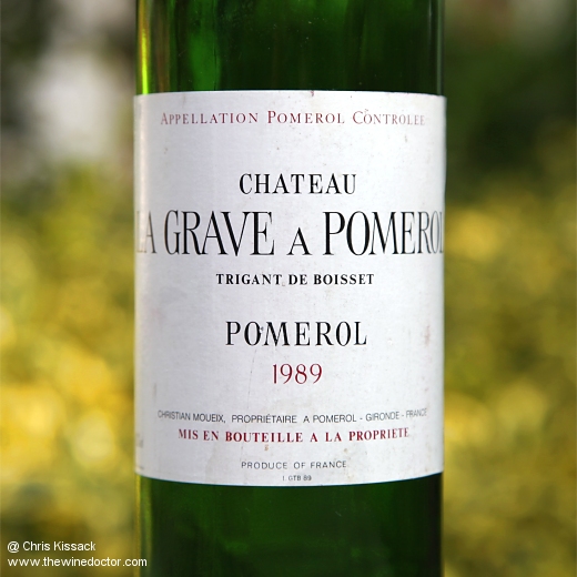 Château La Grave à Pomerol 1989 Château La Grave à Pomerol 1989
