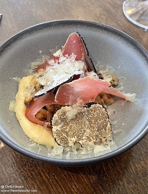 Truffle starter, Les Jardiniers, June 2026 Les Jardiniers