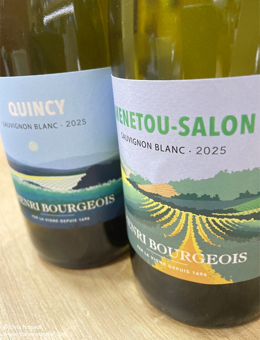 The 2025 vintage Quincy and Menetou-Salon from Henri Bourgeois, tasted February 2026 Loire 2025