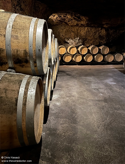 Barrels in the Bouvet-Ladubay cellars, October 2026 Bouvet-Ladubay